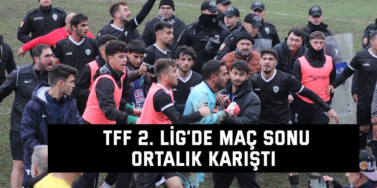 TFF 2. Lig’de maç sonu ortalık karıştı