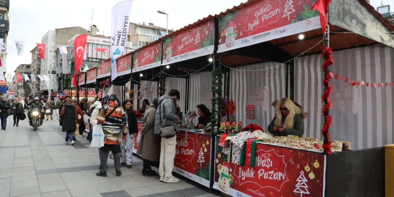 İZMİT BELEDİYESİ   Vatandaşları yılbaşı iyilik pazarına bekliyor!