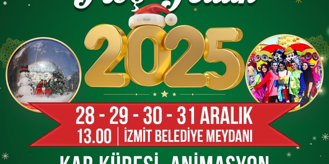 İzmit'te dört gün sürecek coşku dolu yılbaşı etkinleri