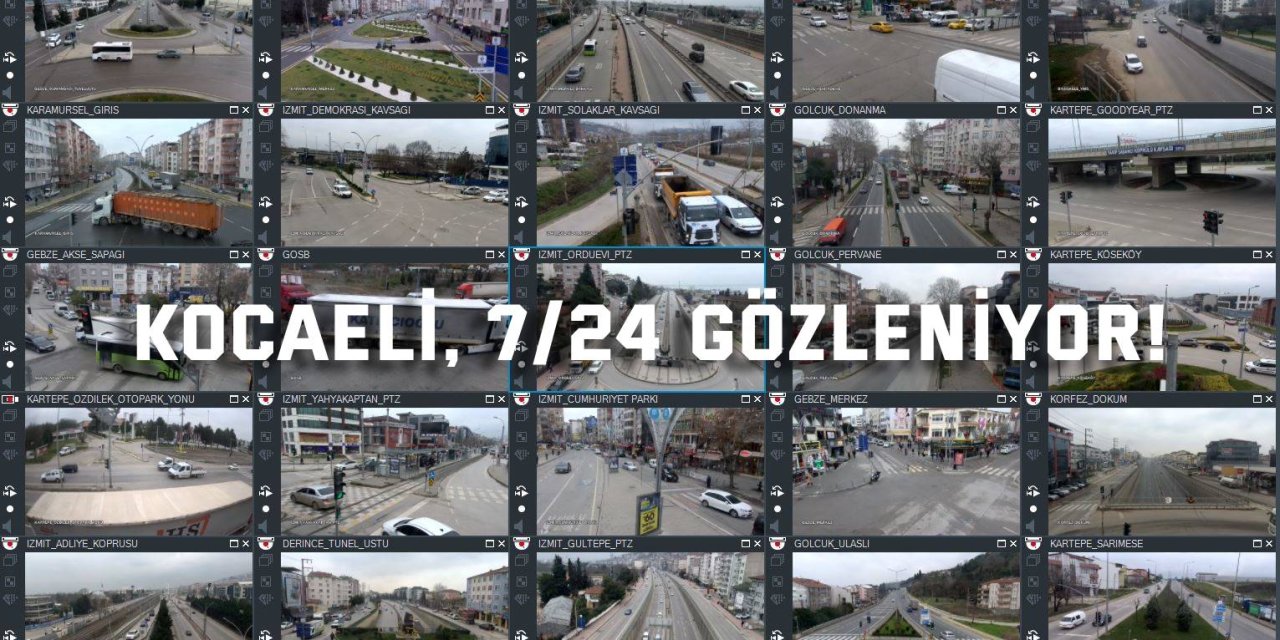 Kocaeli, 7/24 gözleniyor!