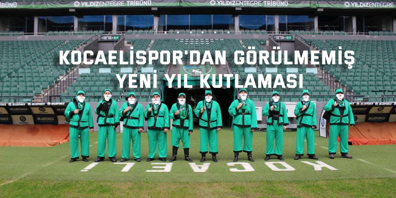 Kocaelispor'dan görülmemiş yeni yıl kutlaması