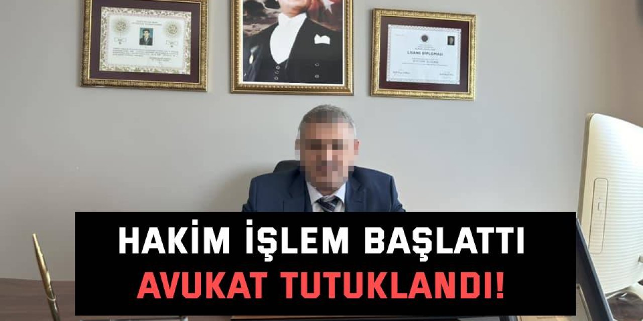 Hakim işlem başlattı, avukat tutuklandı!