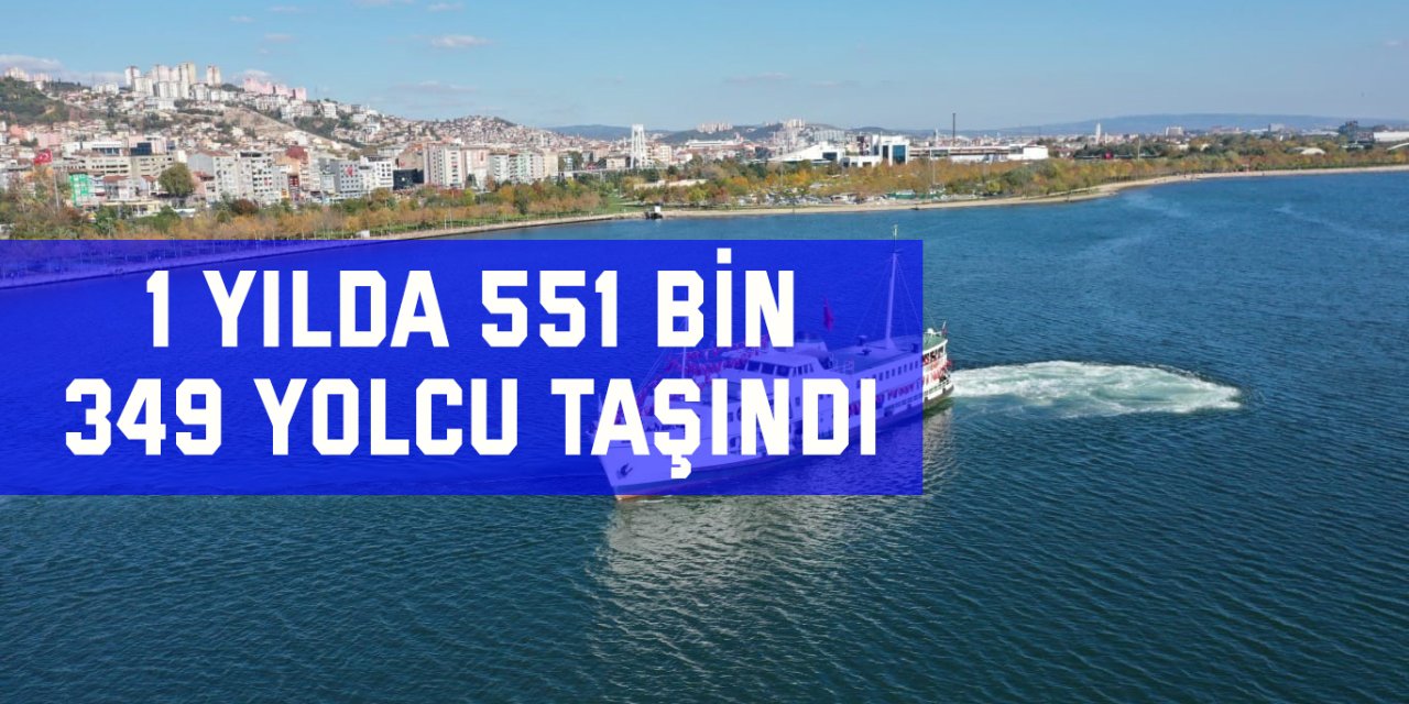 1 yılda 551 bin  349 yolcu taşındı