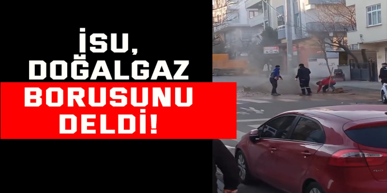 Doğal gaz borusu delindi