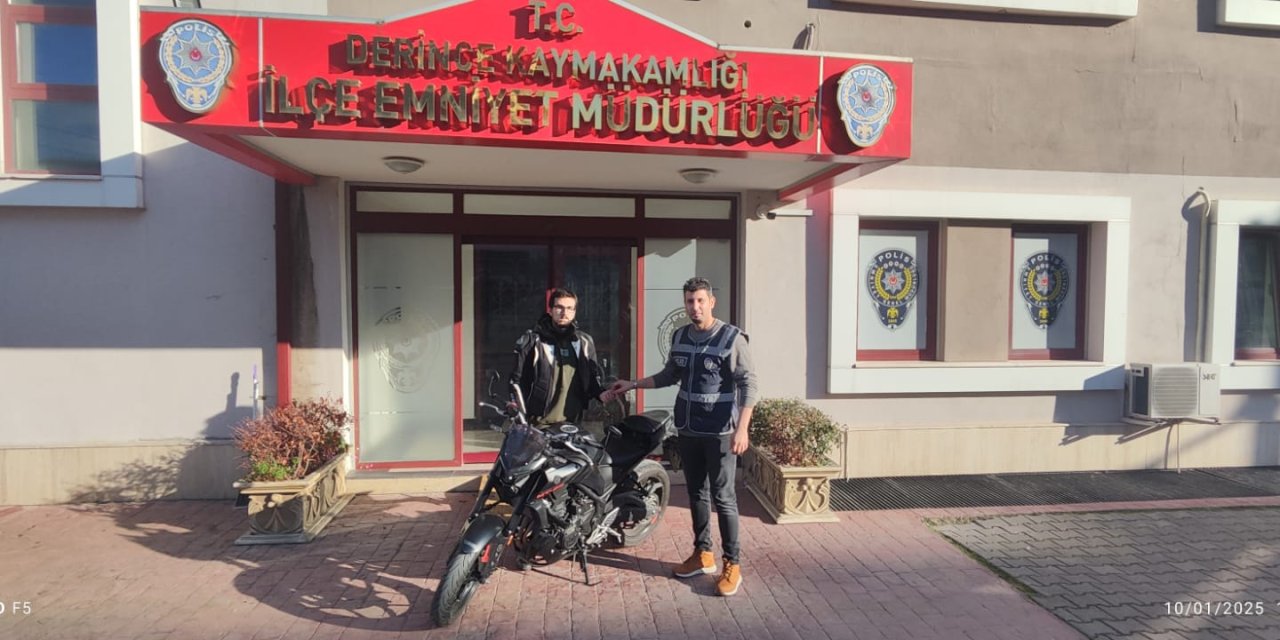 Çalıntı motosiklet İstanbul’da bulundu, şüpheli tutuklandı