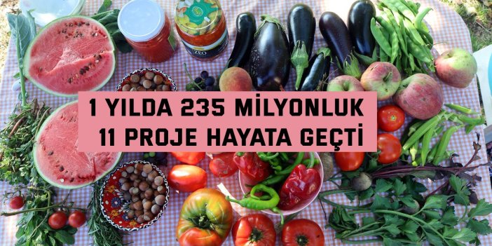 1 yılda 235 milyonluk 11 proje hayata geçti