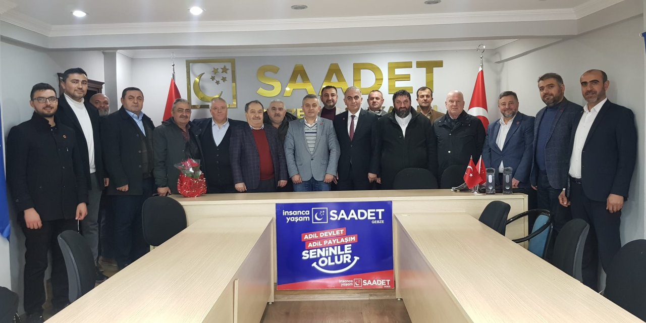 Gebze muhtarlardan Saadet Partisi ziyareti