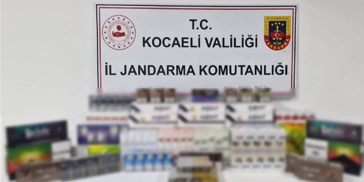 Kocaeli'de 1.600 paket kaçak sigara ele geçirildi