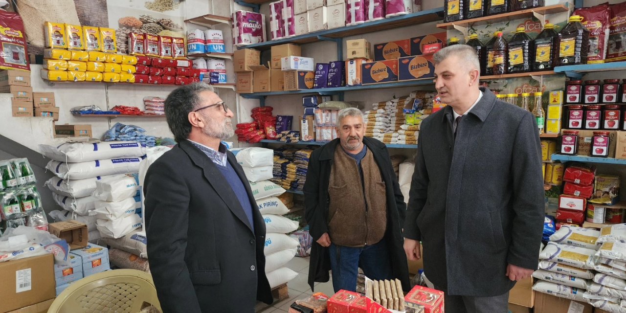 Esnaf ve vatandaşları dinledi