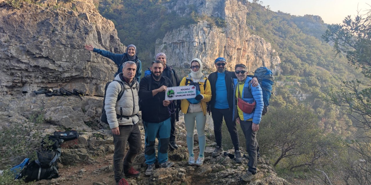 Kocaeli Dağcılık Kulübü, Ballıkayalar’da kaya tırmanışında