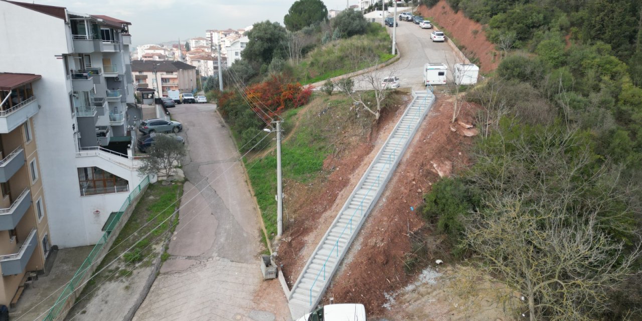 Serdar Mahallesi’ne yeni merdiven