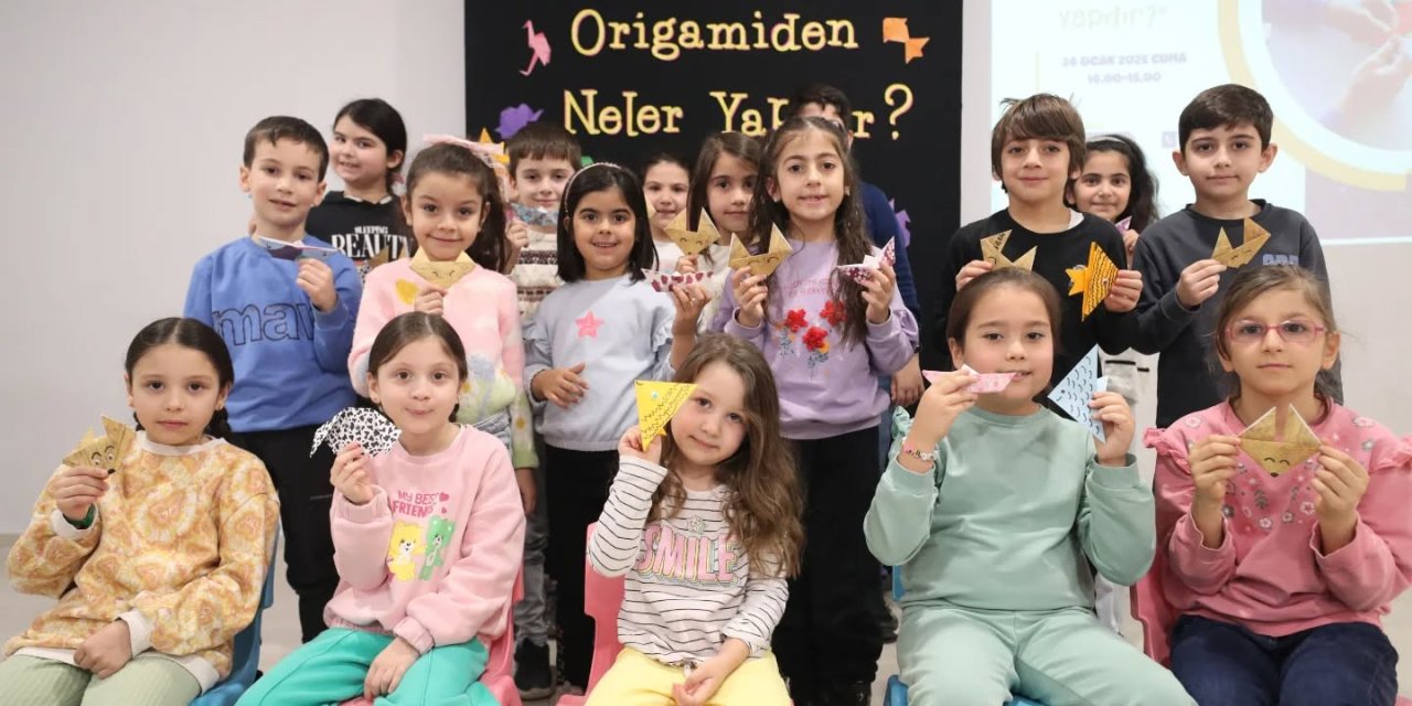 Gebzeli çocuklar ve anneleri Origami Atölyesine Katıldı