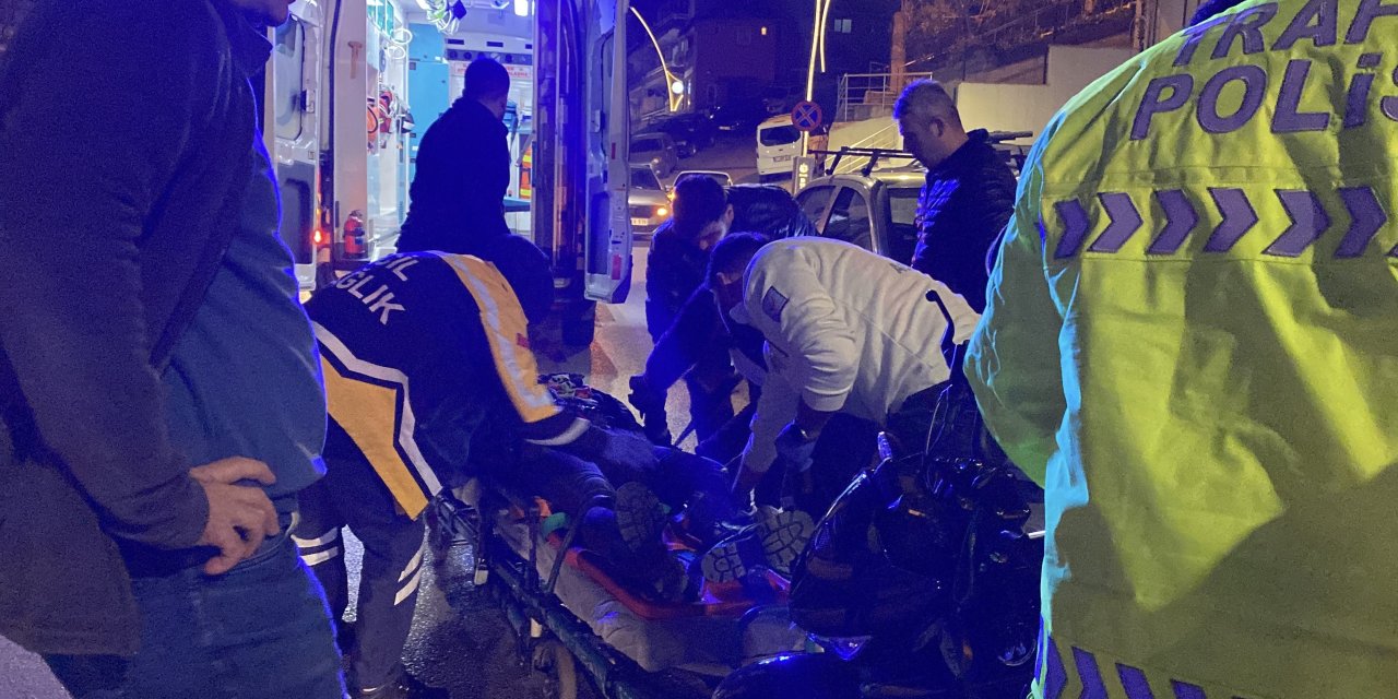 Motosikletler çarpıştı: 1 yaralı