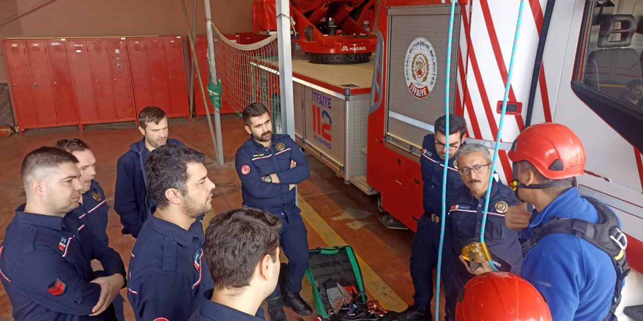 İtfaiye erleri kendilerini geliştiriyor