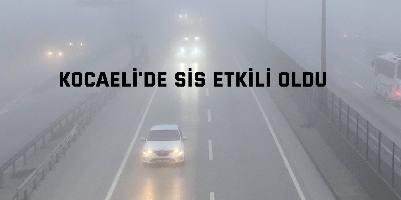 Kocaeli'de sis etkili oldu