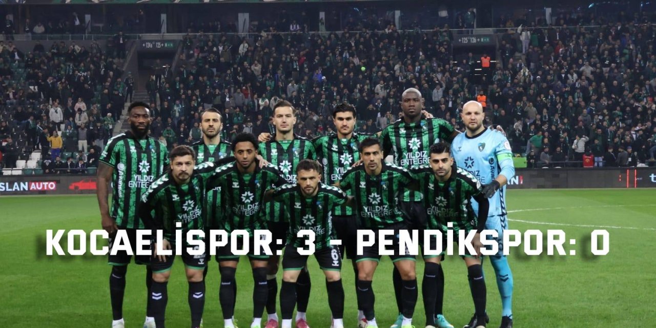 Kocaelispor: 3 - Pendikspor: 0