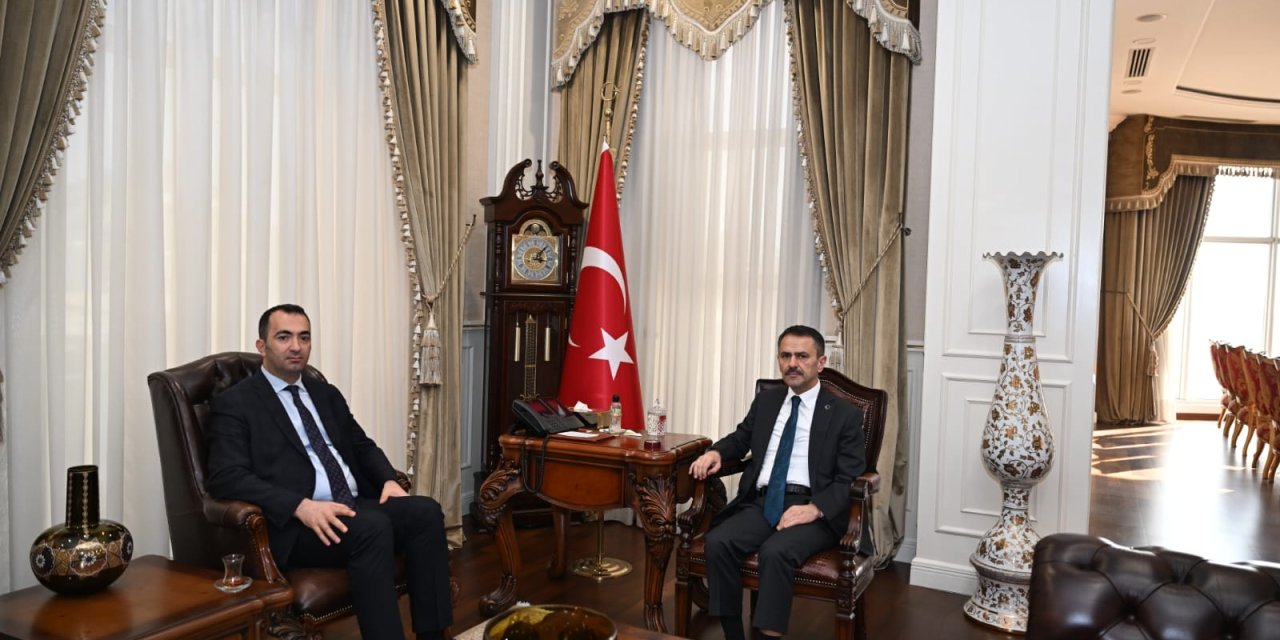 Vali Aktaş, Milli Eğitim Müdürünü Ağırladı