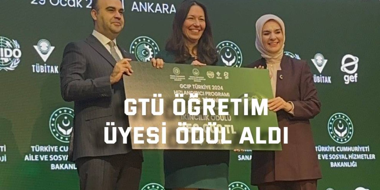 GTÜ öğretim üyesi ödül aldı