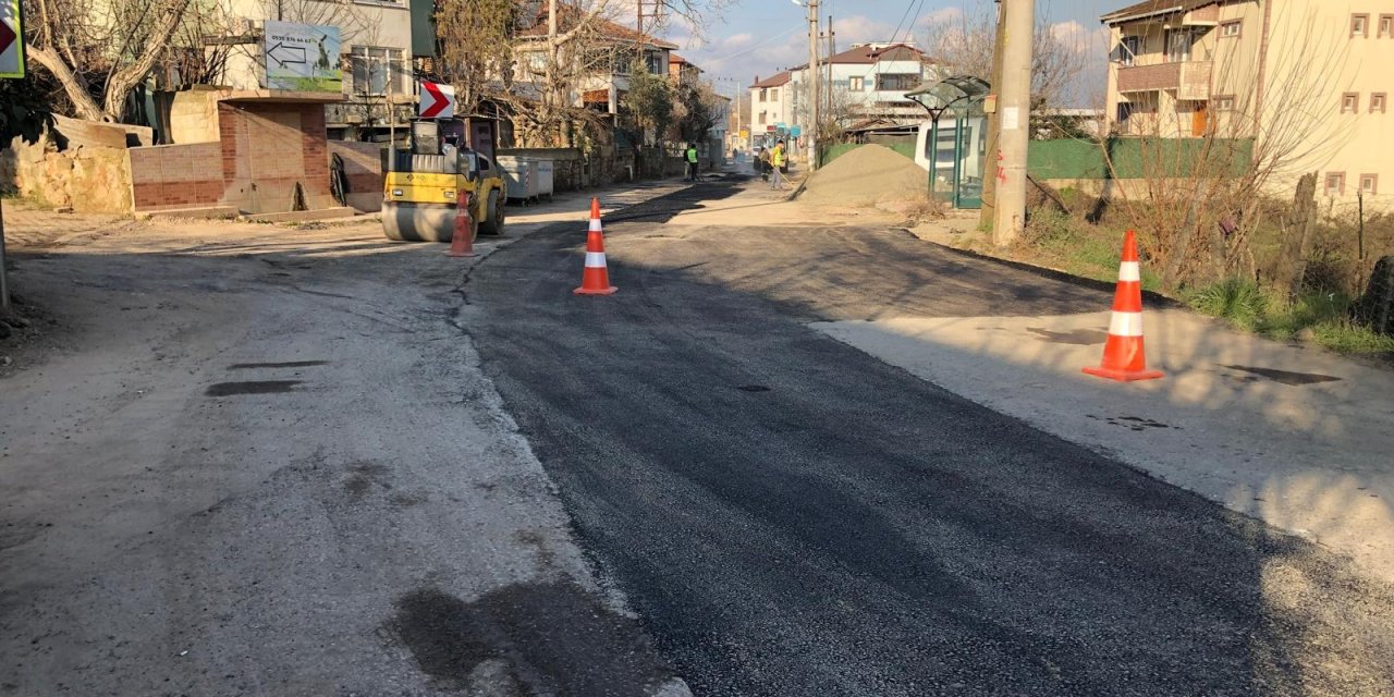 Gebze Cumaköy’de yol onarımı