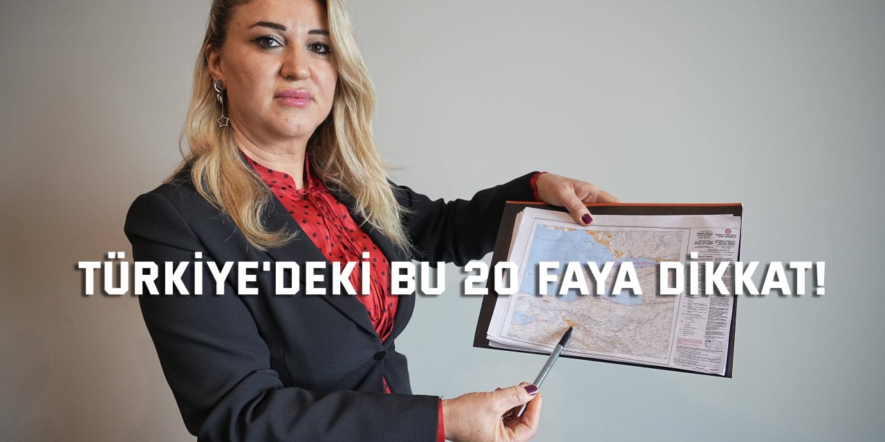 Türkiye'deki bu 20 faya dikkat!