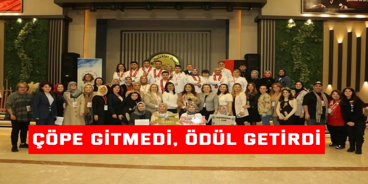 Çöpe gitmedi, ödül getirdi