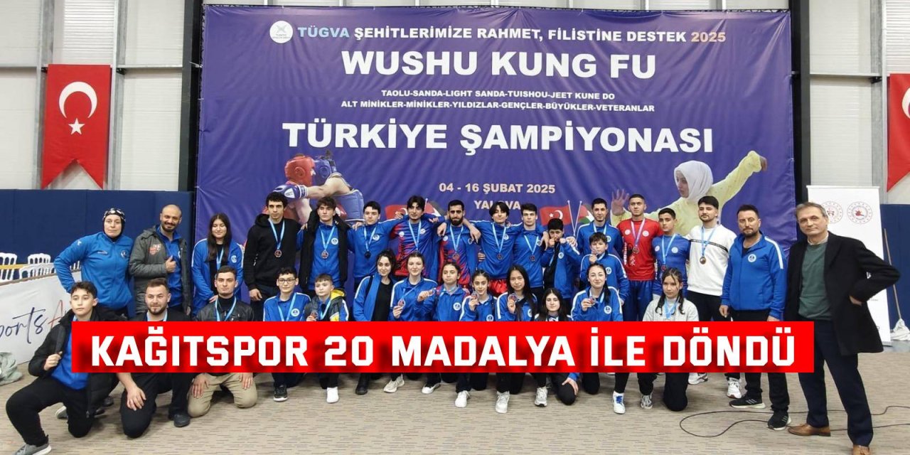 Kağıtspor 20 madalya ile döndü