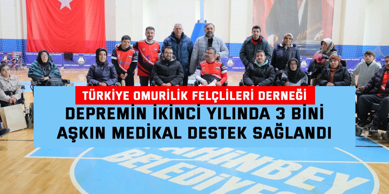 Depremin ikinci yılında 3 bini  aşkın medikal destek sağlandı