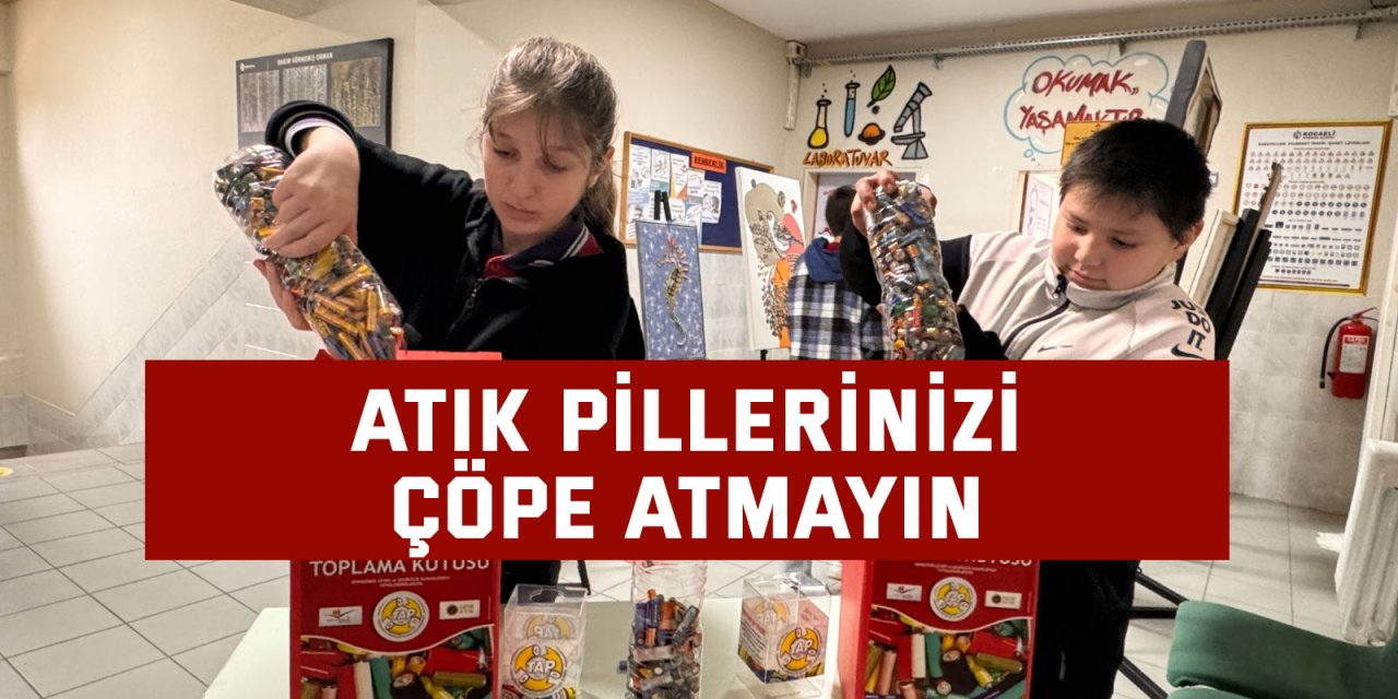 Atık pillerinizi çöpe atmayın