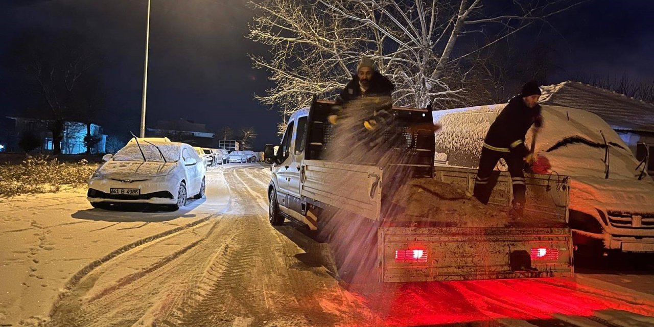 Körfez'de kar mesaisi