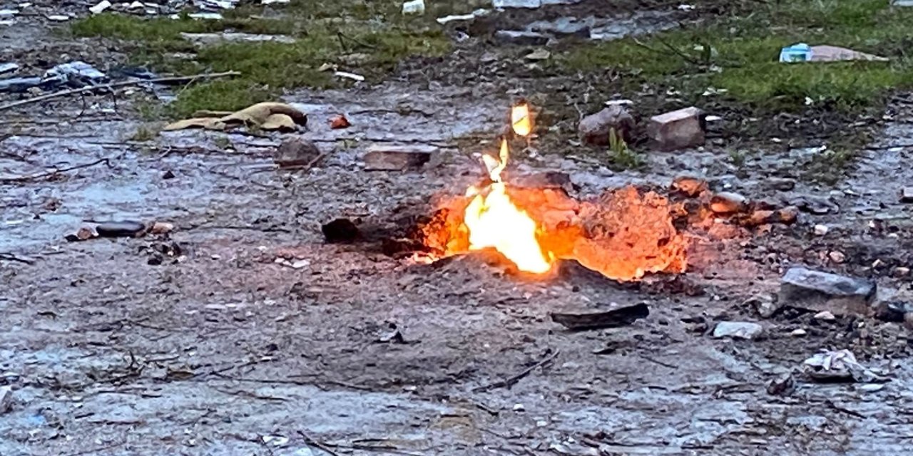 Metan gazı yangını 11 gündür sönmedi