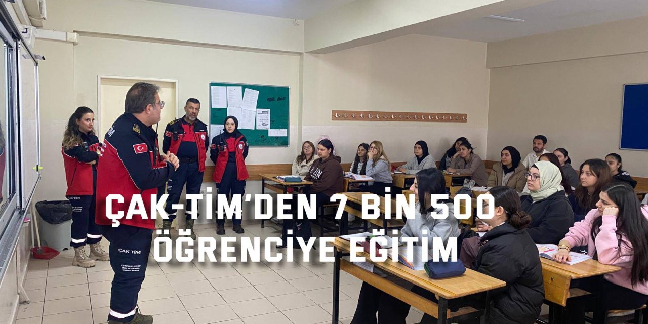 ÇAK-TİM’den 7 bin 500 öğrenciye eğitim