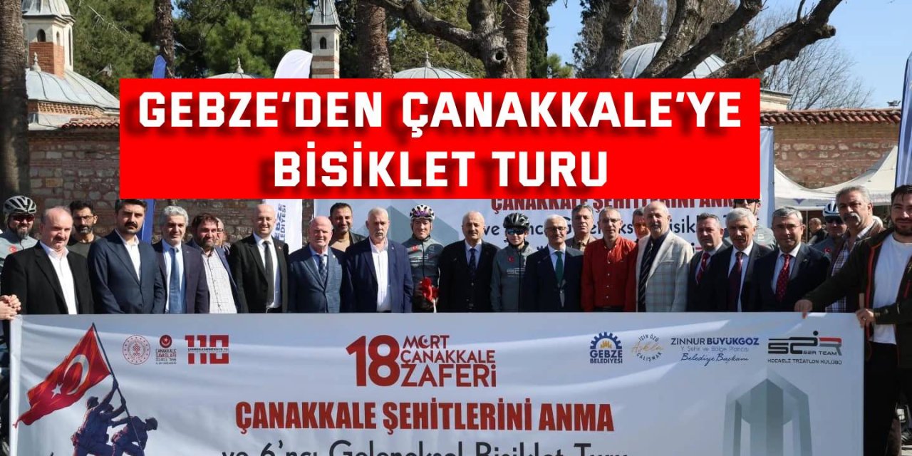 Gebze’den Çanakkale’ye bisiklet turu