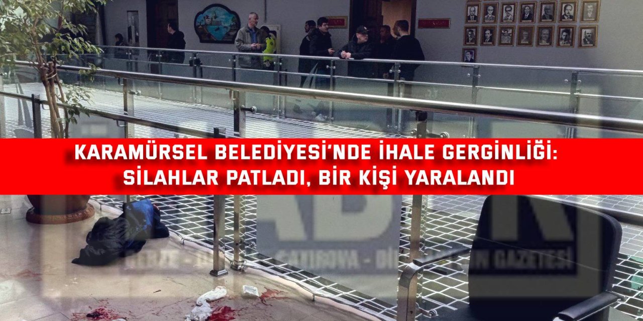 Karamürsel Belediyesi’nde ihale gerginliği: silahlar patladı, bir kişi yaralandı