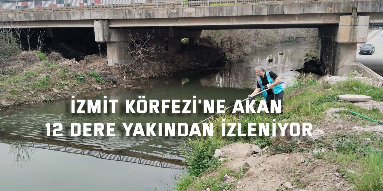 İzmit Körfezi'ne akan 12 dere yakından izleniyor