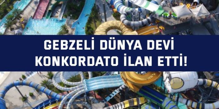 Gebzeli dünya devi  konkordato ilan etti!