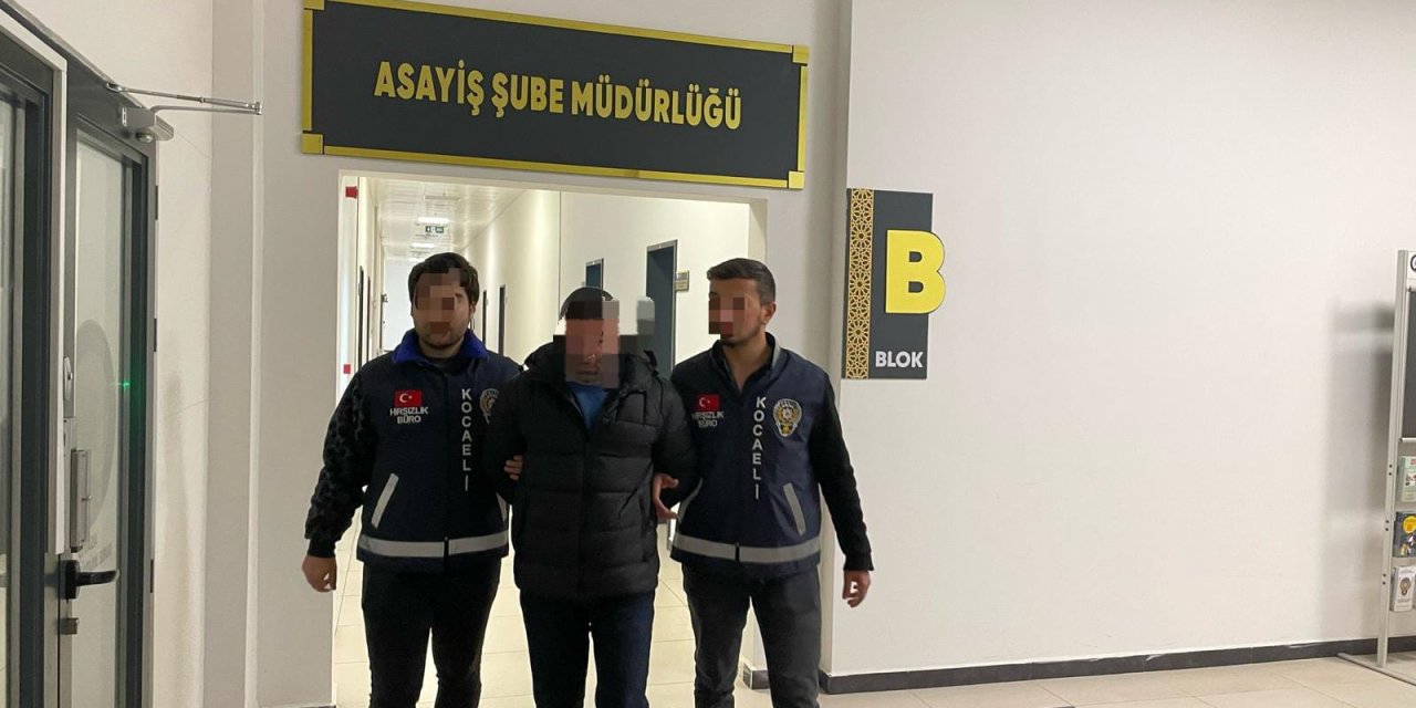 İzmit’te 41 bin liralık hırsızlık yapan şüpheli tutuklandı