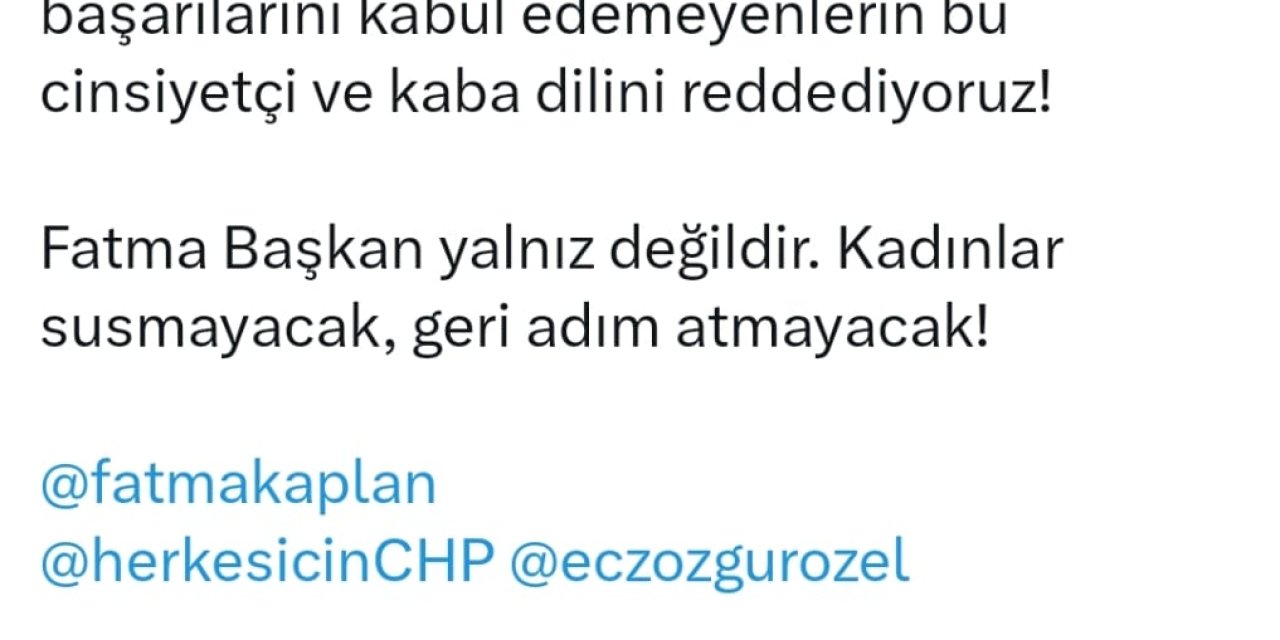 Ayşe Sibel Yanıkömeroğlu'ndan  Başkan Hürriyet'e destek