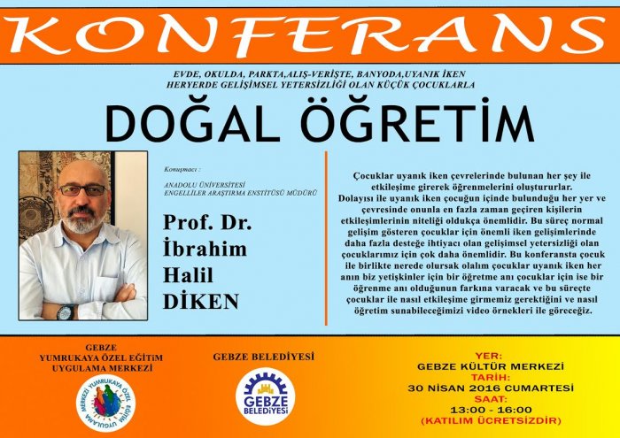 Prof. Diken konferansa geliyor