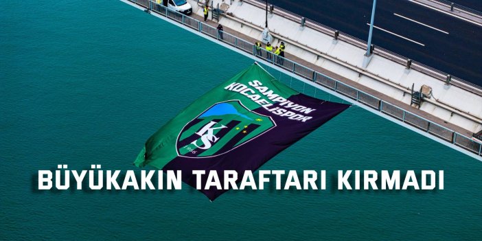 Büyükakın, şampiyon taraftarı kırmadı