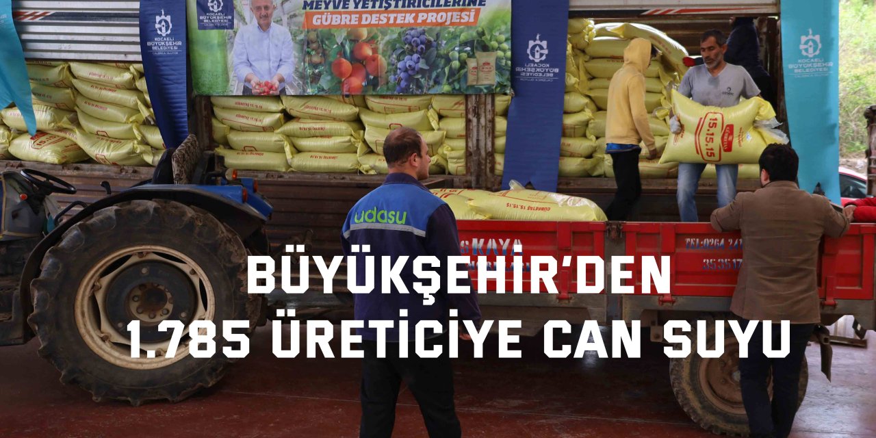 Büyükşehir’den 1.785 üreticiye can suyu