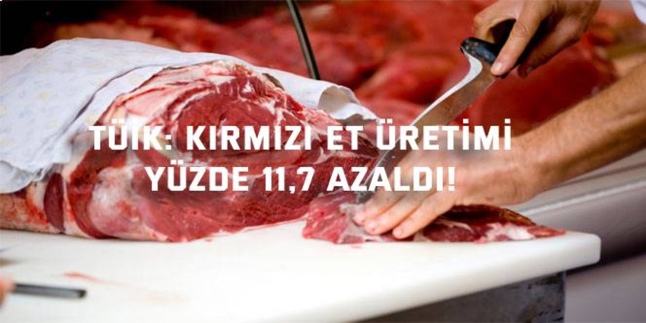 TÜİK:  Kırmızı et üretimi yüzde 11,7 azaldı!