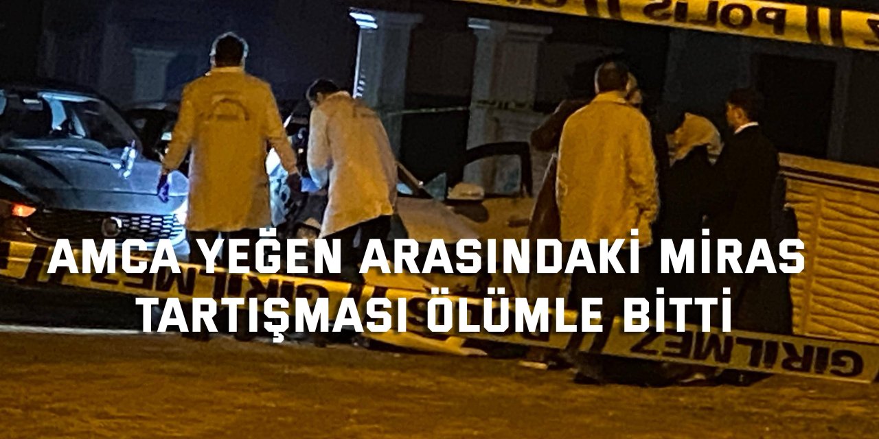 Amca yeğen arasındaki miras tartışması ölümle bitti