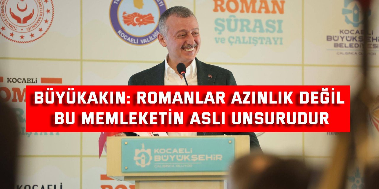 BÜYÜKAKIN:    Romanlar azınlık değil bu  memleketin asli unsurudur