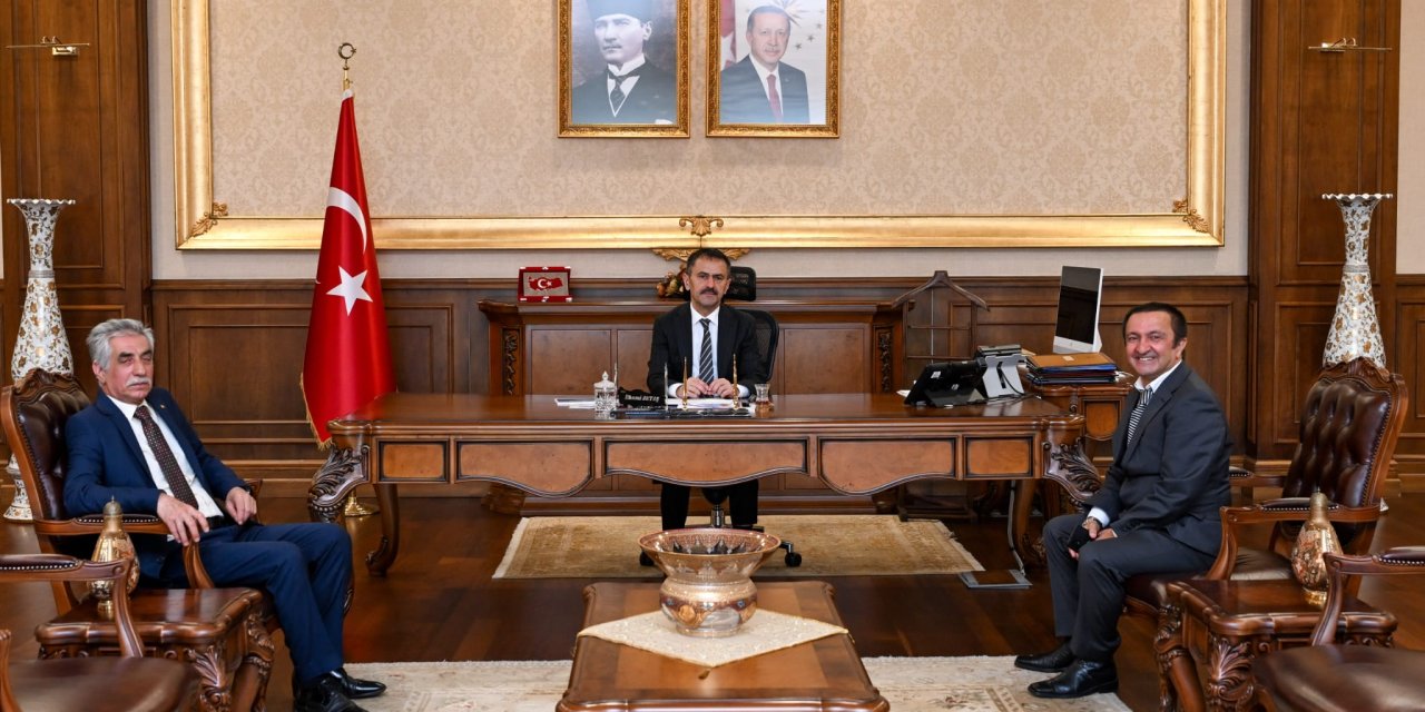 Vali İlhami Aktaş’ı ziyaret ettiler