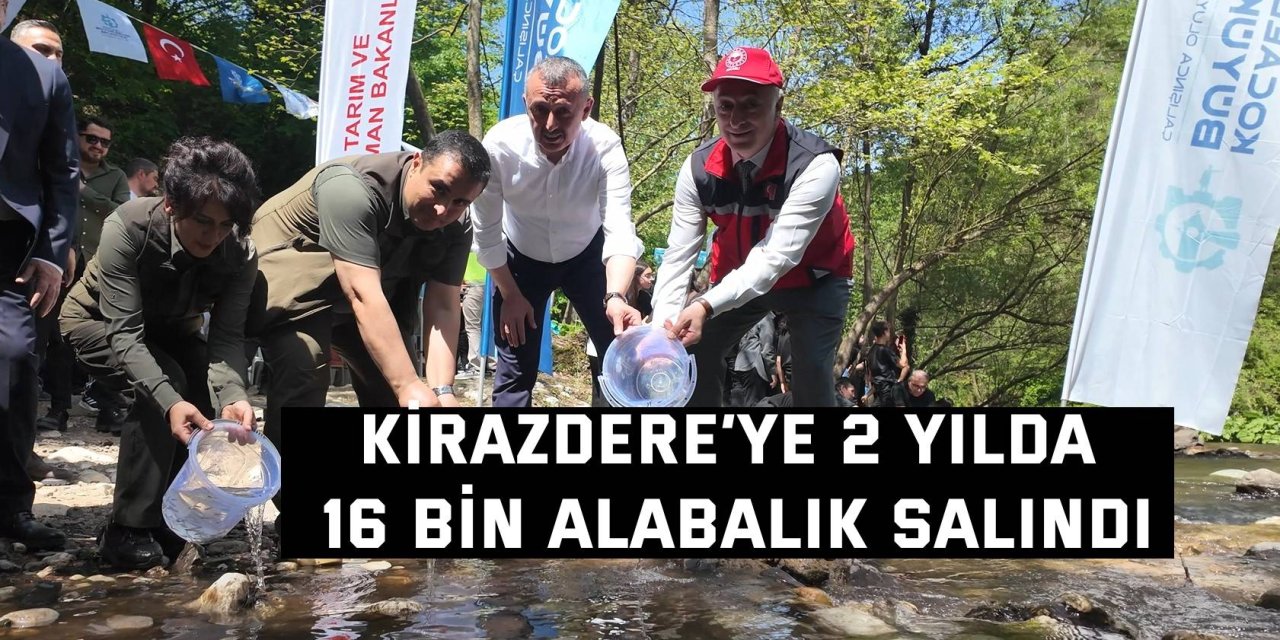 Kirazdere’ye 2 yılda 16 bin alabalık salındı
