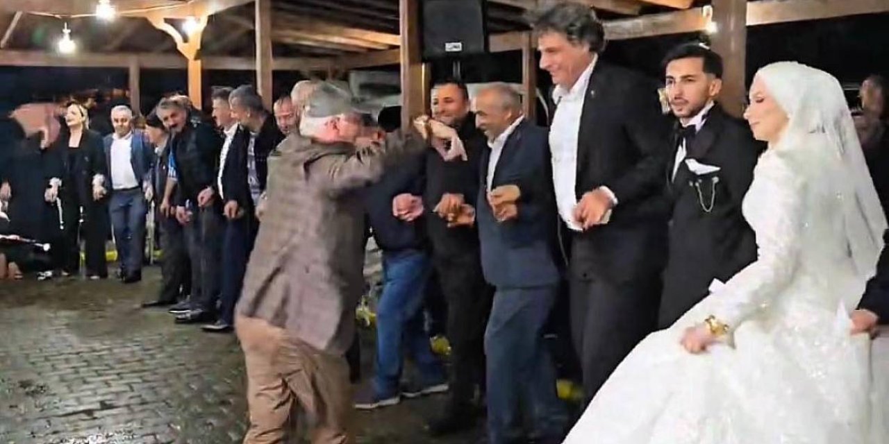 Kocaman'dan yağmur altında horon