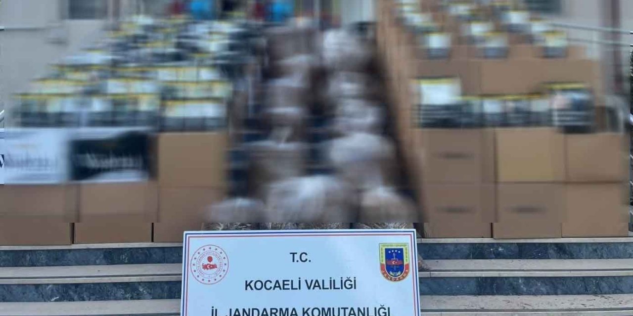 Gebze ve Dilovasında 2,8 milyon TL’lik kaçak sigara operasyonu
