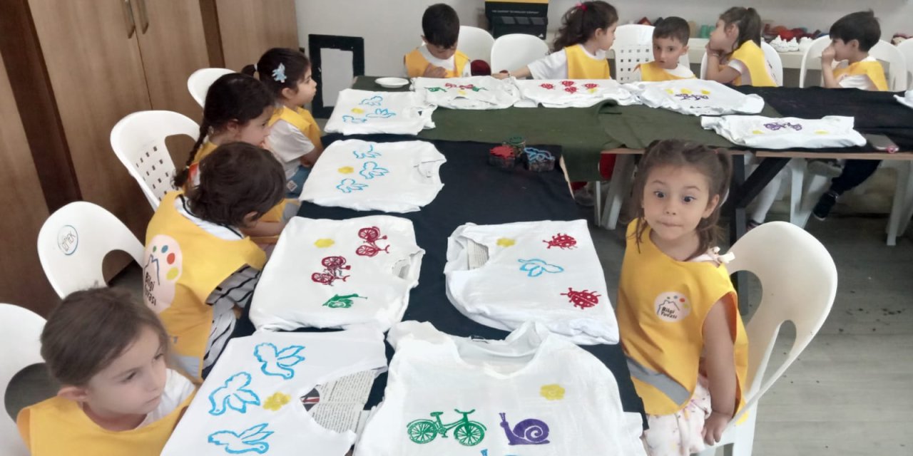 İZGİM’i ziyaret eden minikler mutlu ayrılıyor