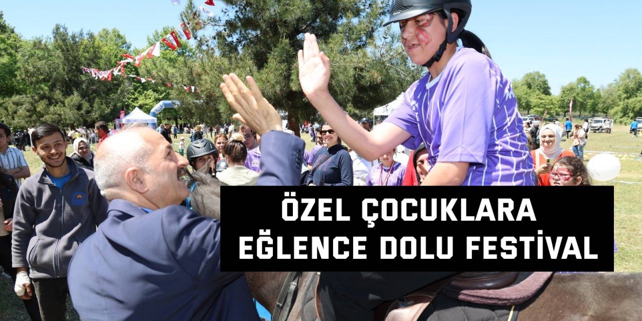 Özel çocuklara spor ve eğlence dolu festival