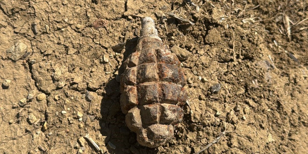 104 yıllık patlamamış el bombası bulundu